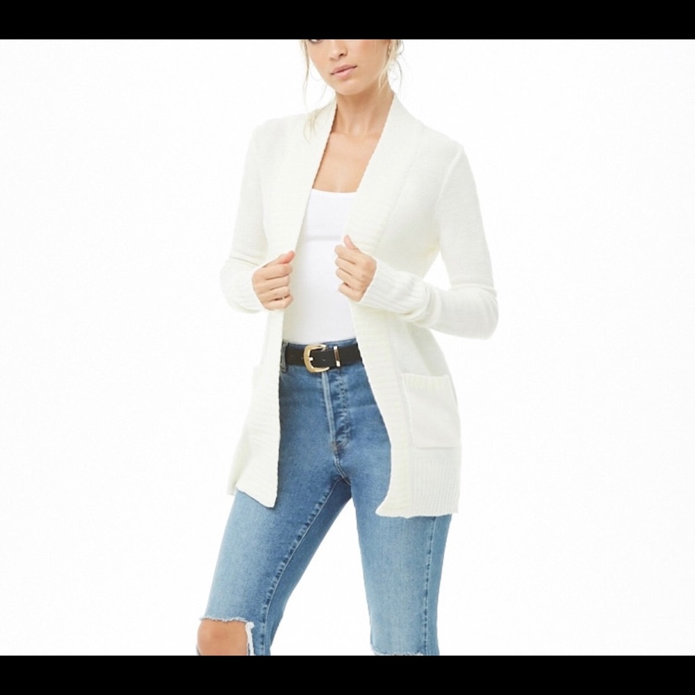 F21 Ambiance Apparel Long Line Cardigan